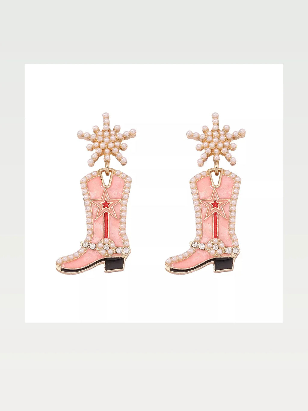 Cowgirl Boot Dangle Earrings