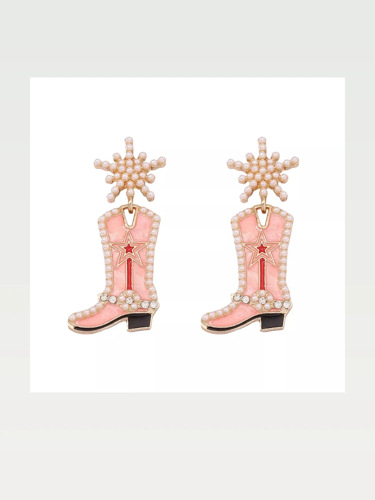 Cowgirl Boot Dangle Earrings
