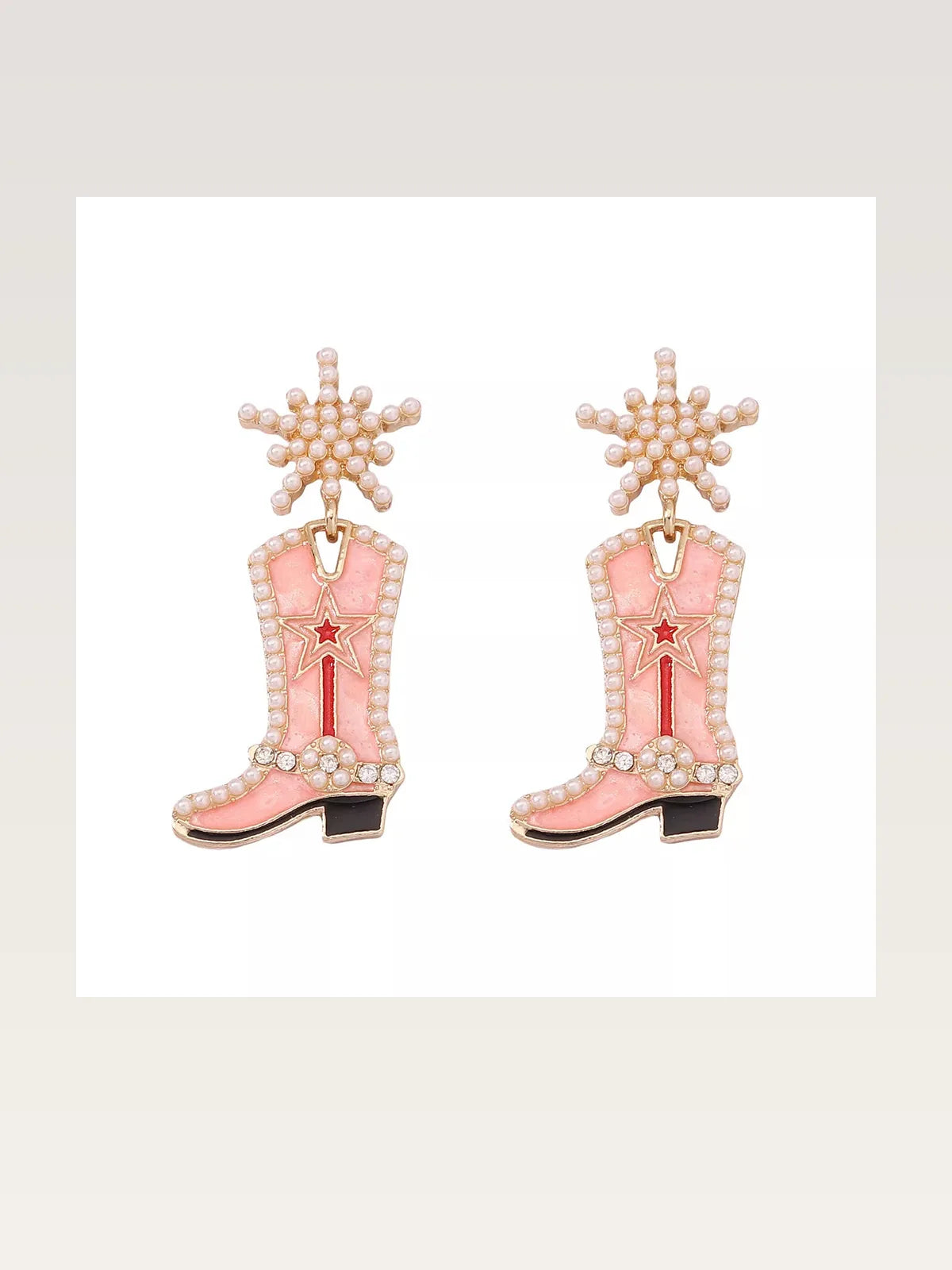 Cowgirl Boot Dangle Earrings