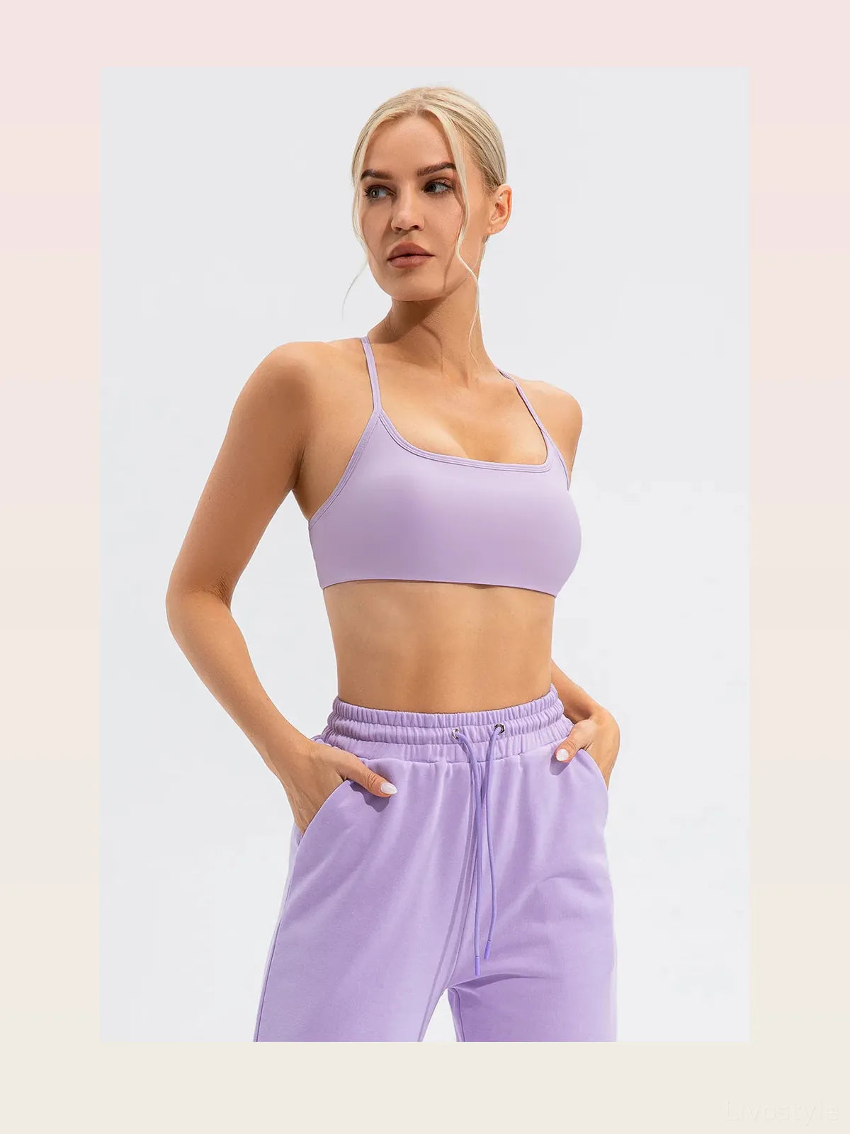 Crisscross Spaghetti Strap Active Cami