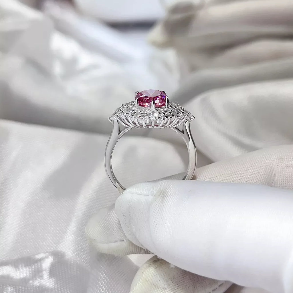 2 Carat Moissanite 925 Sterling Silver Ring