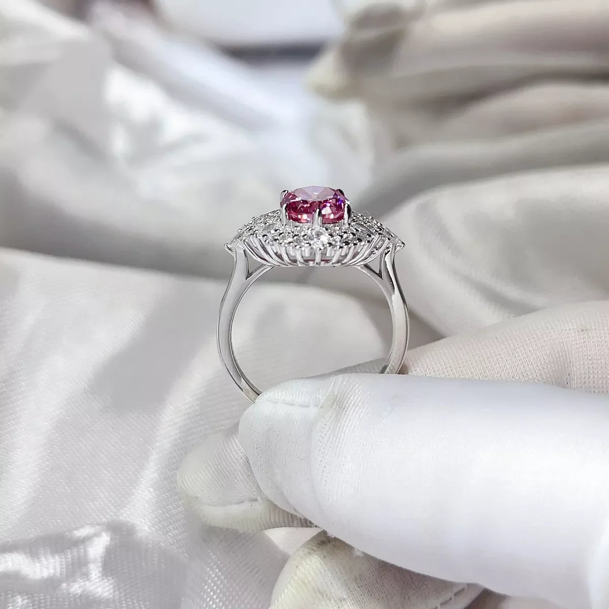 2 Carat Moissanite 925 Sterling Silver Ring