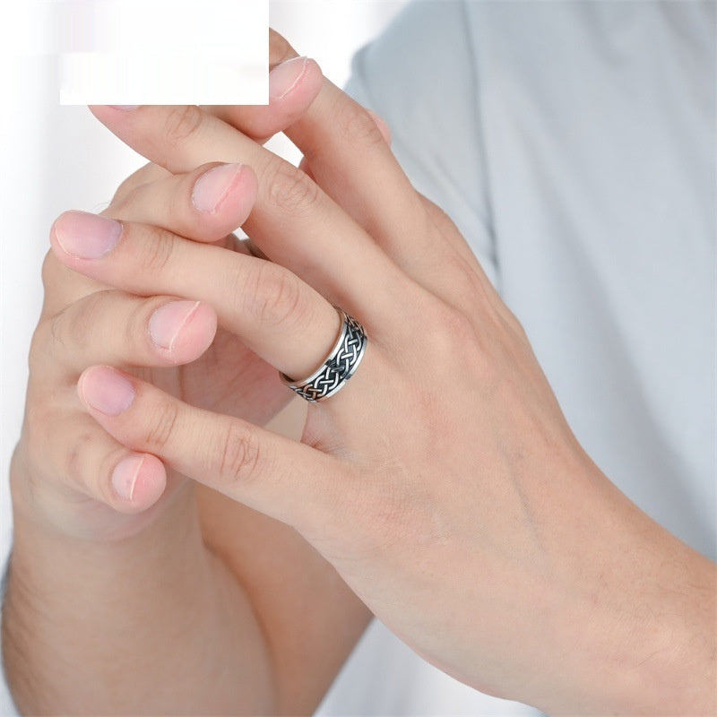 Mens Personalized Stainless Steel Ring