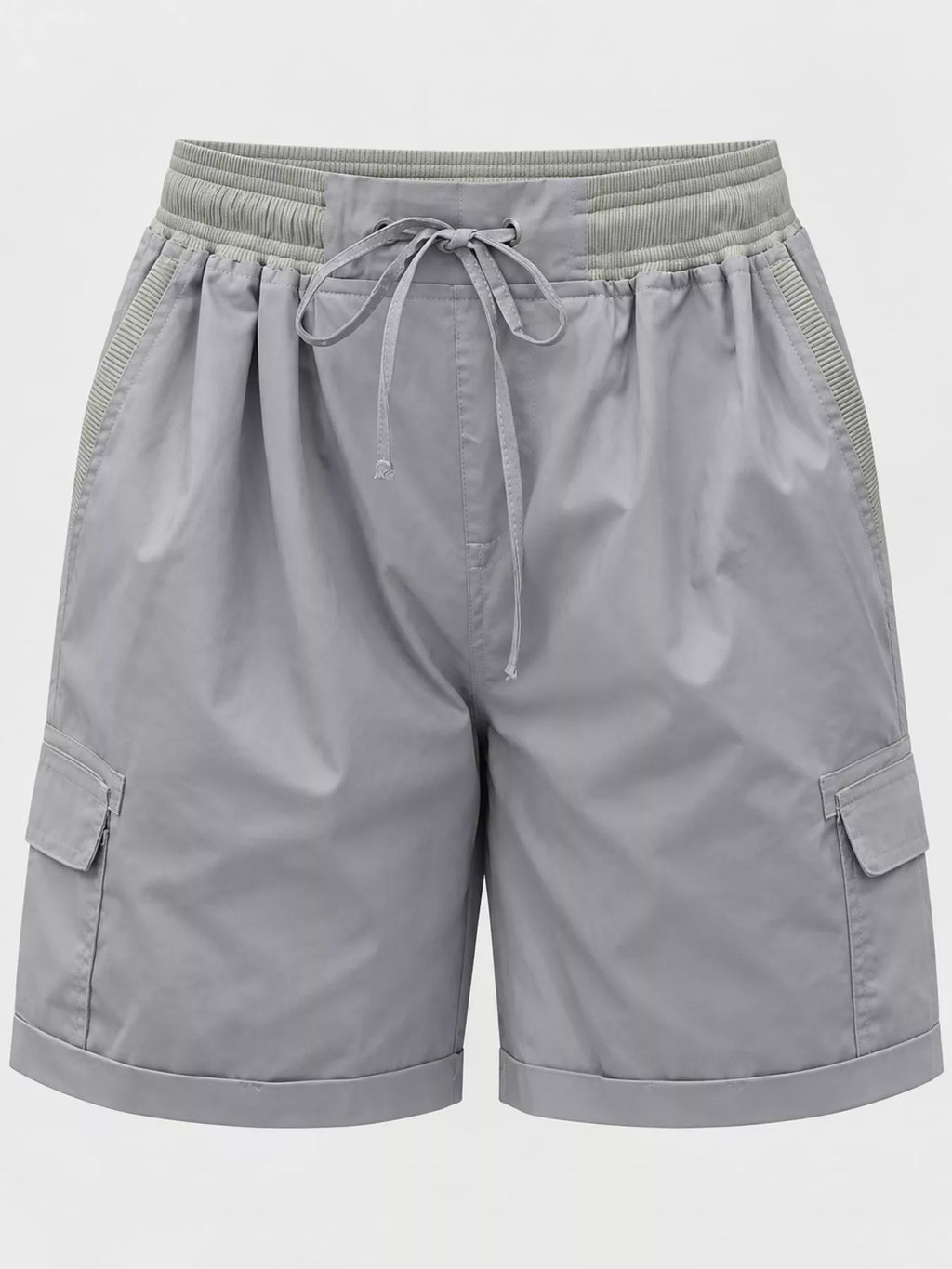 Full Size Drawstring Cargo Shorts Plus Size