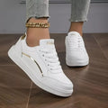 Round Toe Lace Up Sneakers