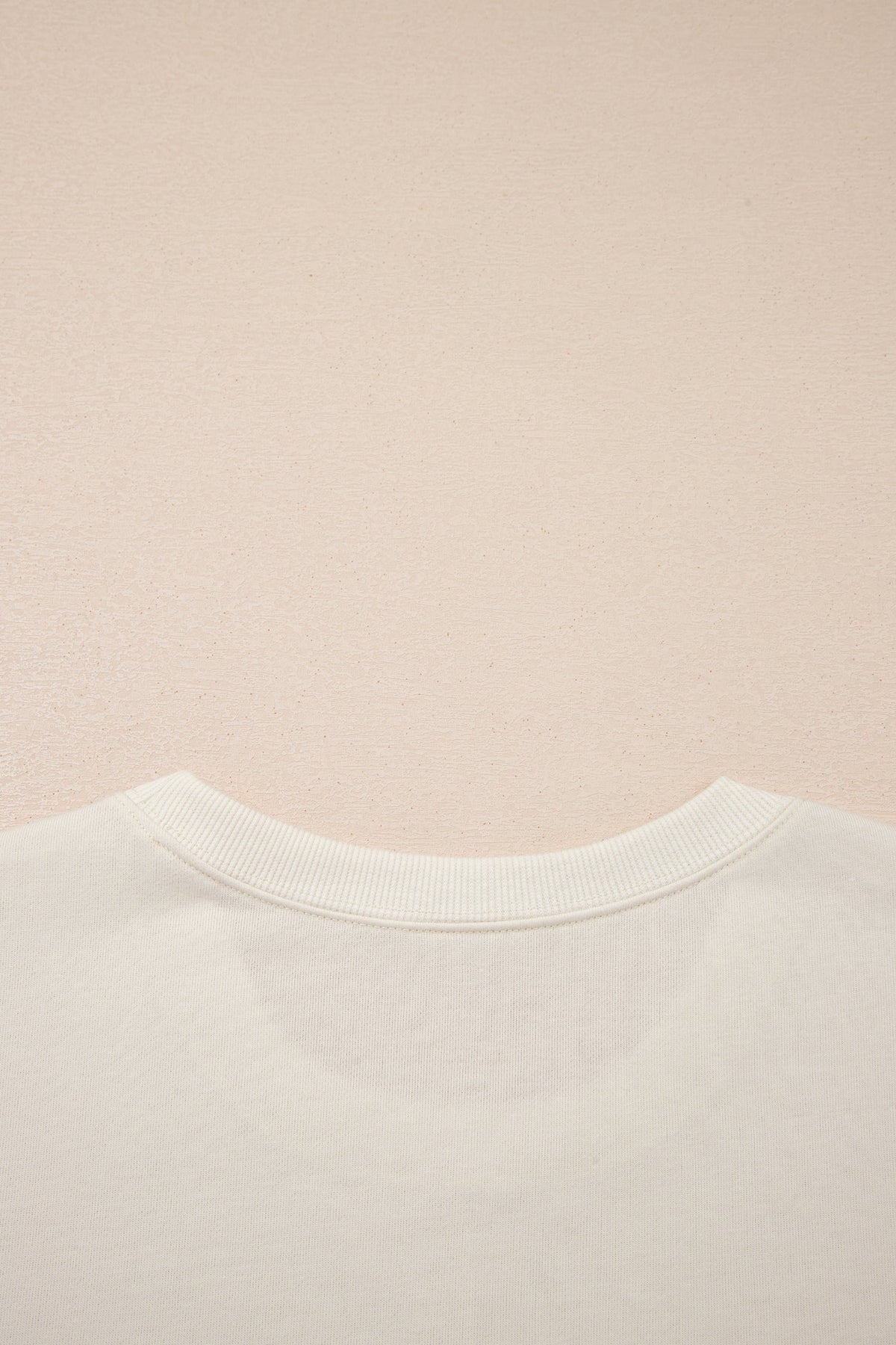 Solid Textured Raw Edge Top and Short Set