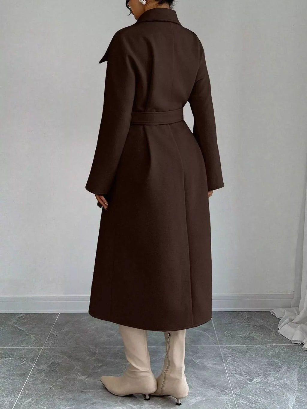 Double-Breasted Longline Coat