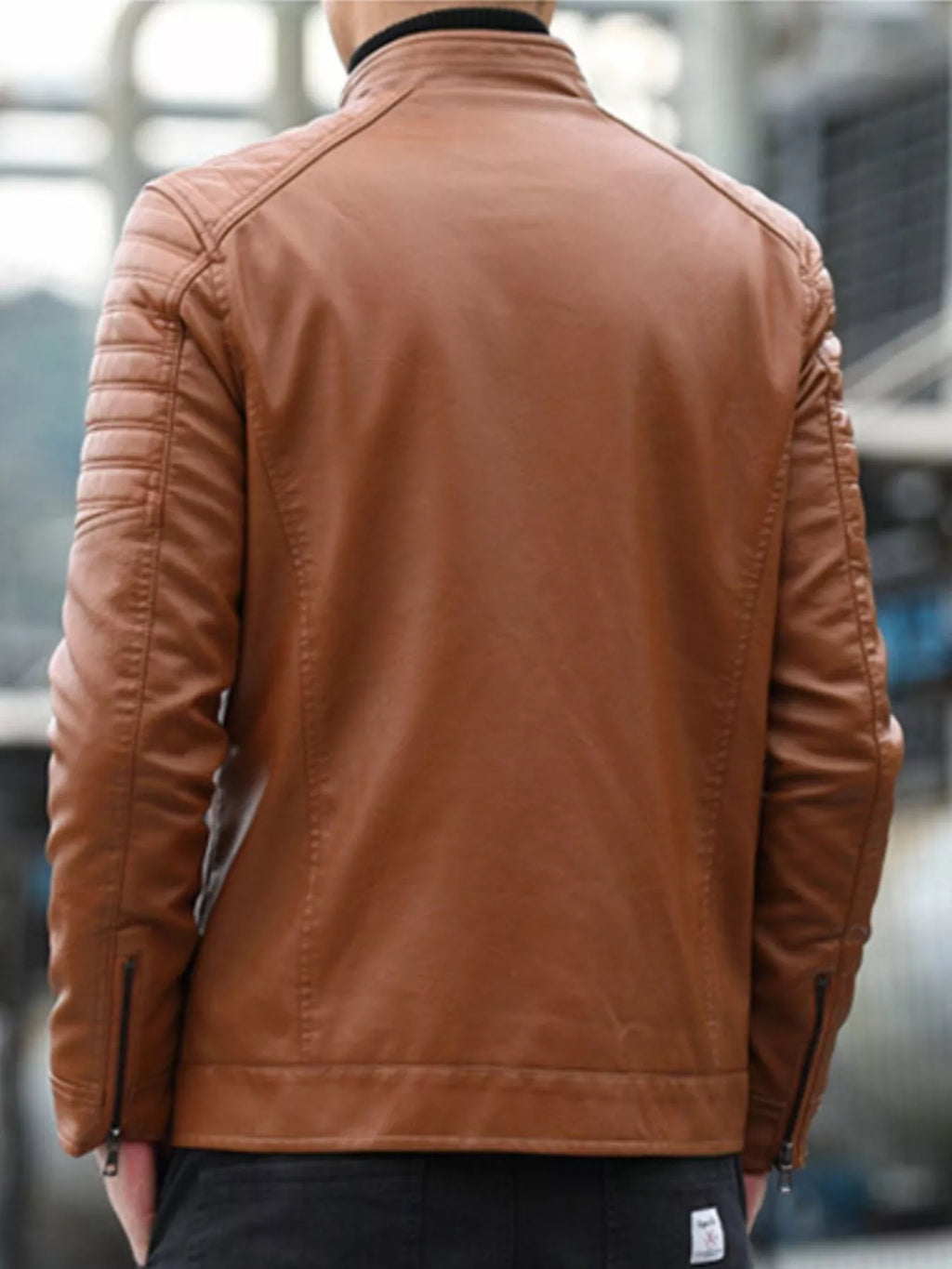 Men's Plus Size Zip Up Long Sleeve Jacket