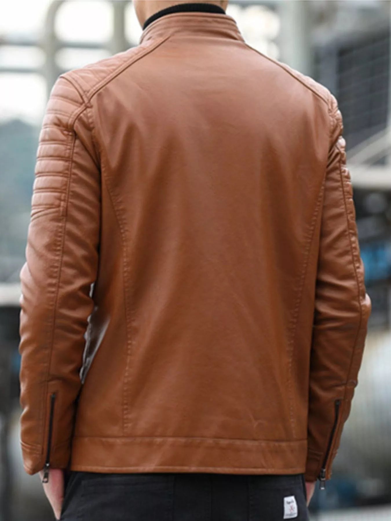 Men's Plus Size Zip Up Long Sleeve Jacket