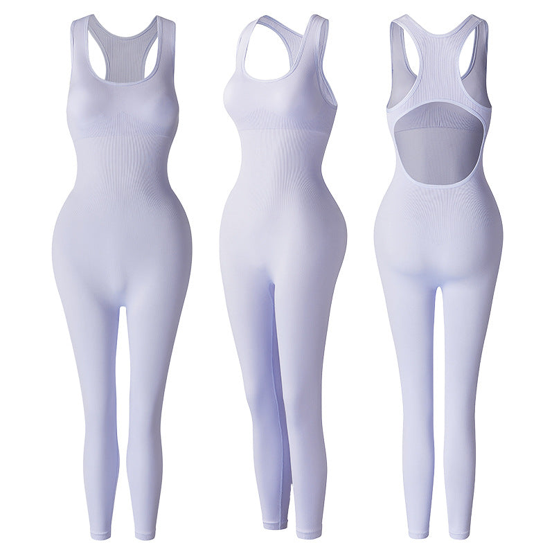 Womens Long-style One-piece Yoga Suit