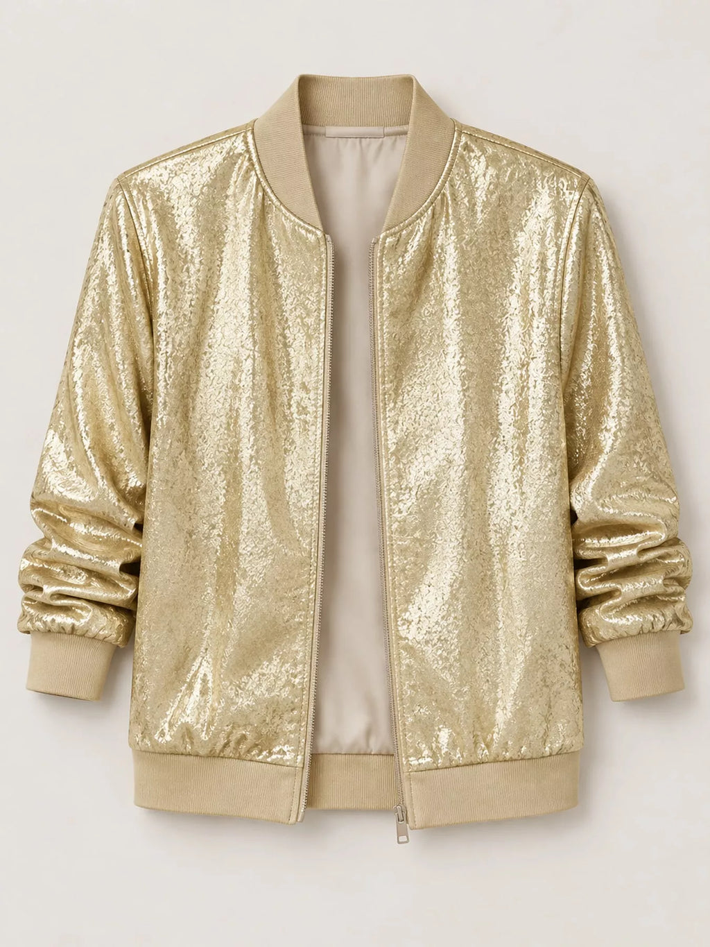 Full Size Zip Up Long Sleeve Jacket Plus Size
