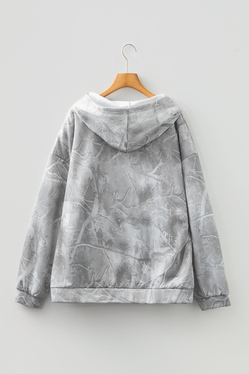 Plus Size Camo Woodland Oversize Hoodie