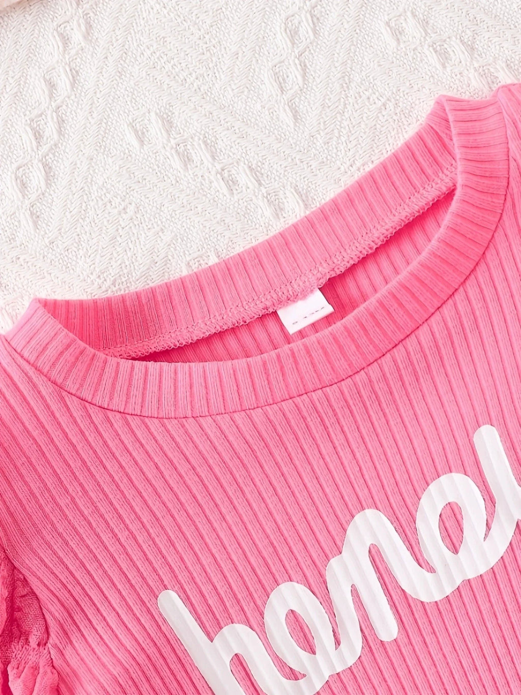 Children's Honey Bubble Texture Sleeve Dress