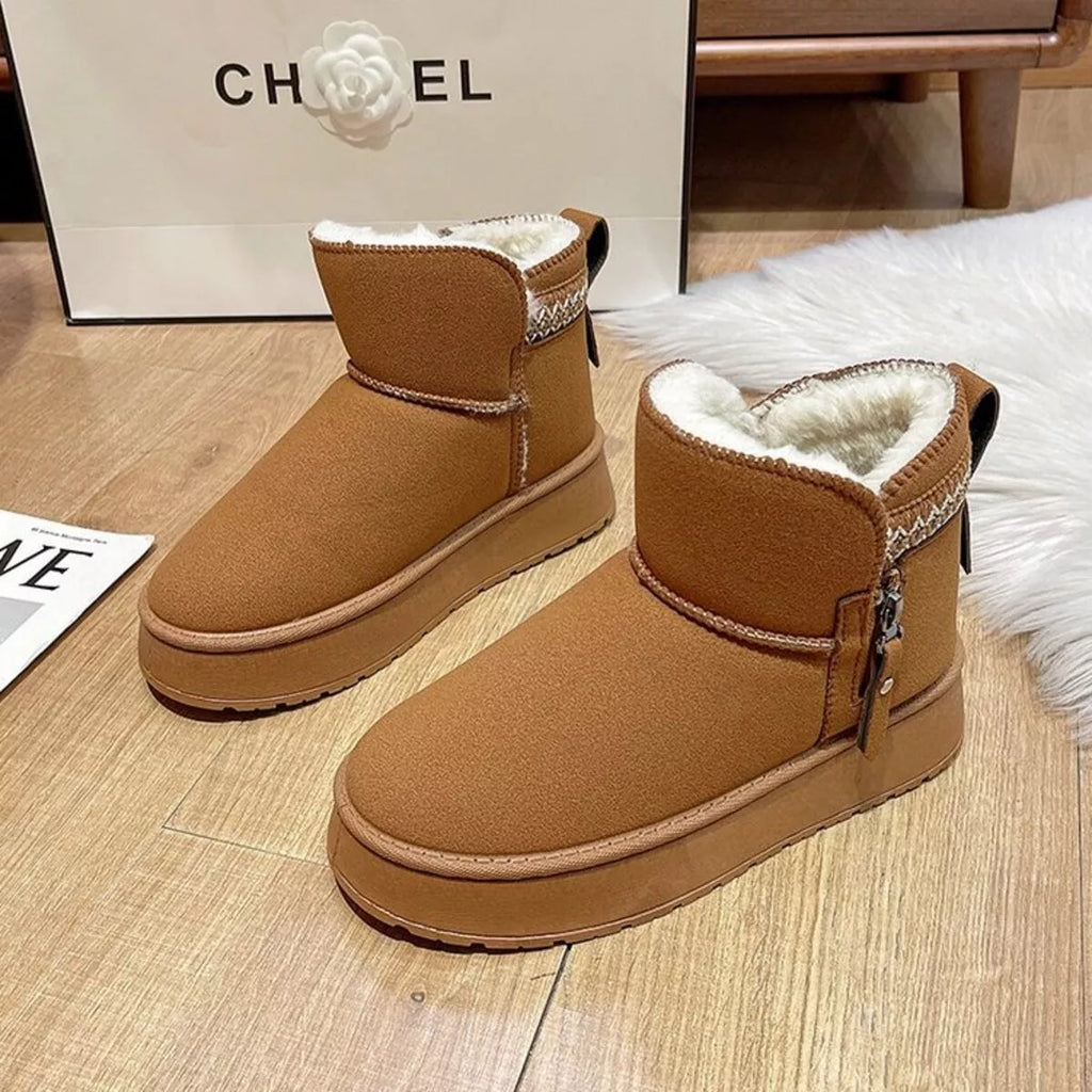 Round Toe Platform Boots