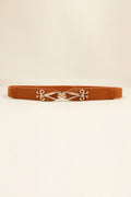 Alloy Buckle Elastic Belt