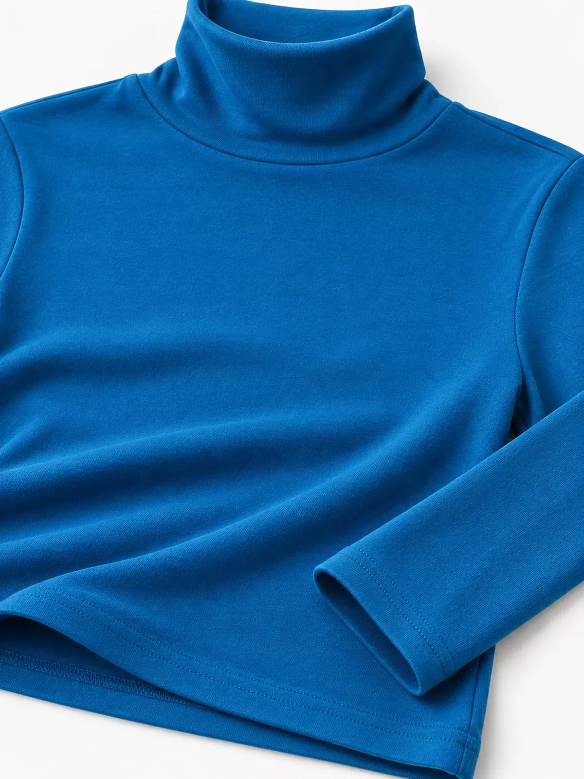 Slim-Fit Turtleneck Long Sleeve T-Shirt