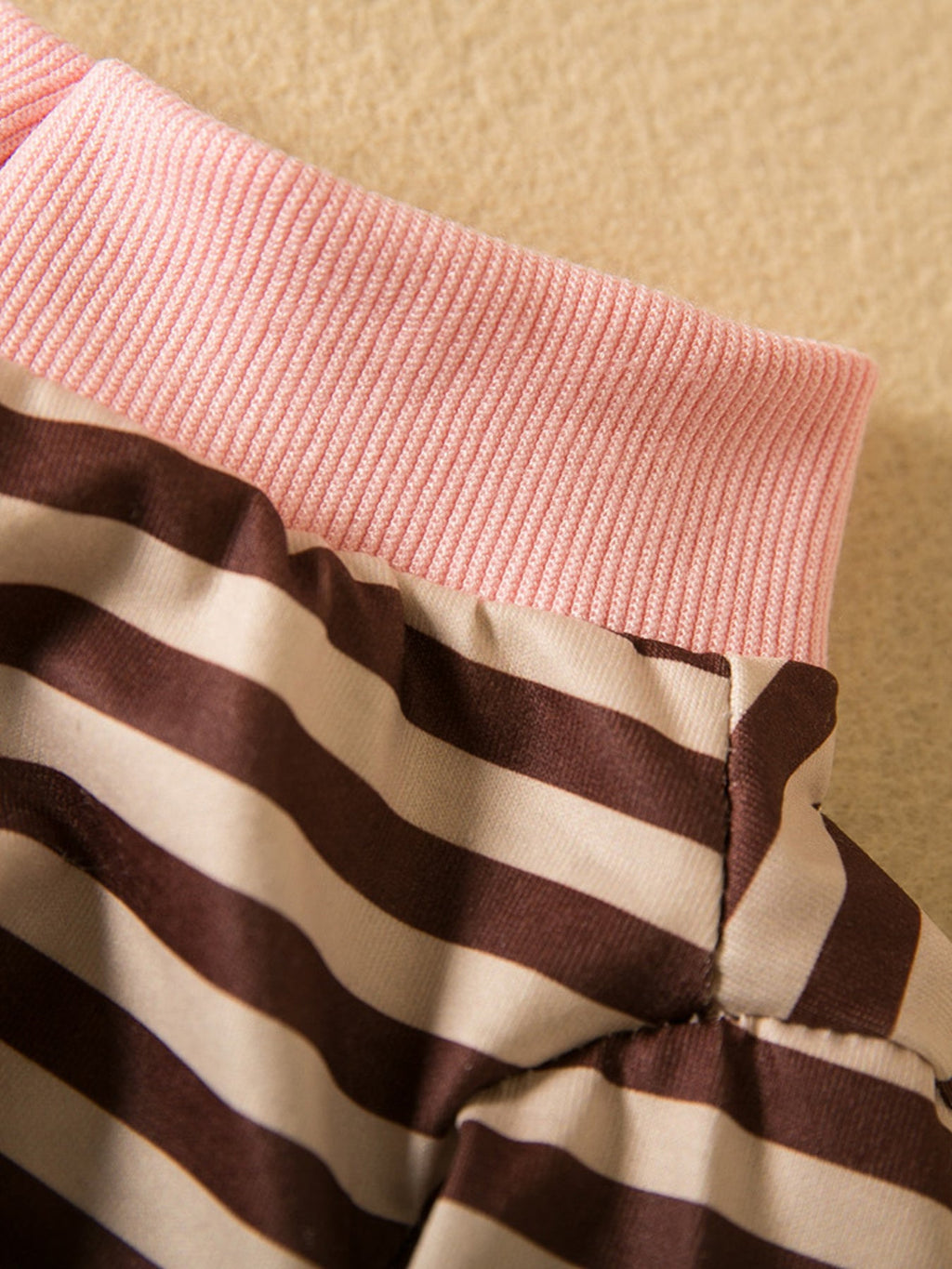 Striped Heart Patch Pet Top