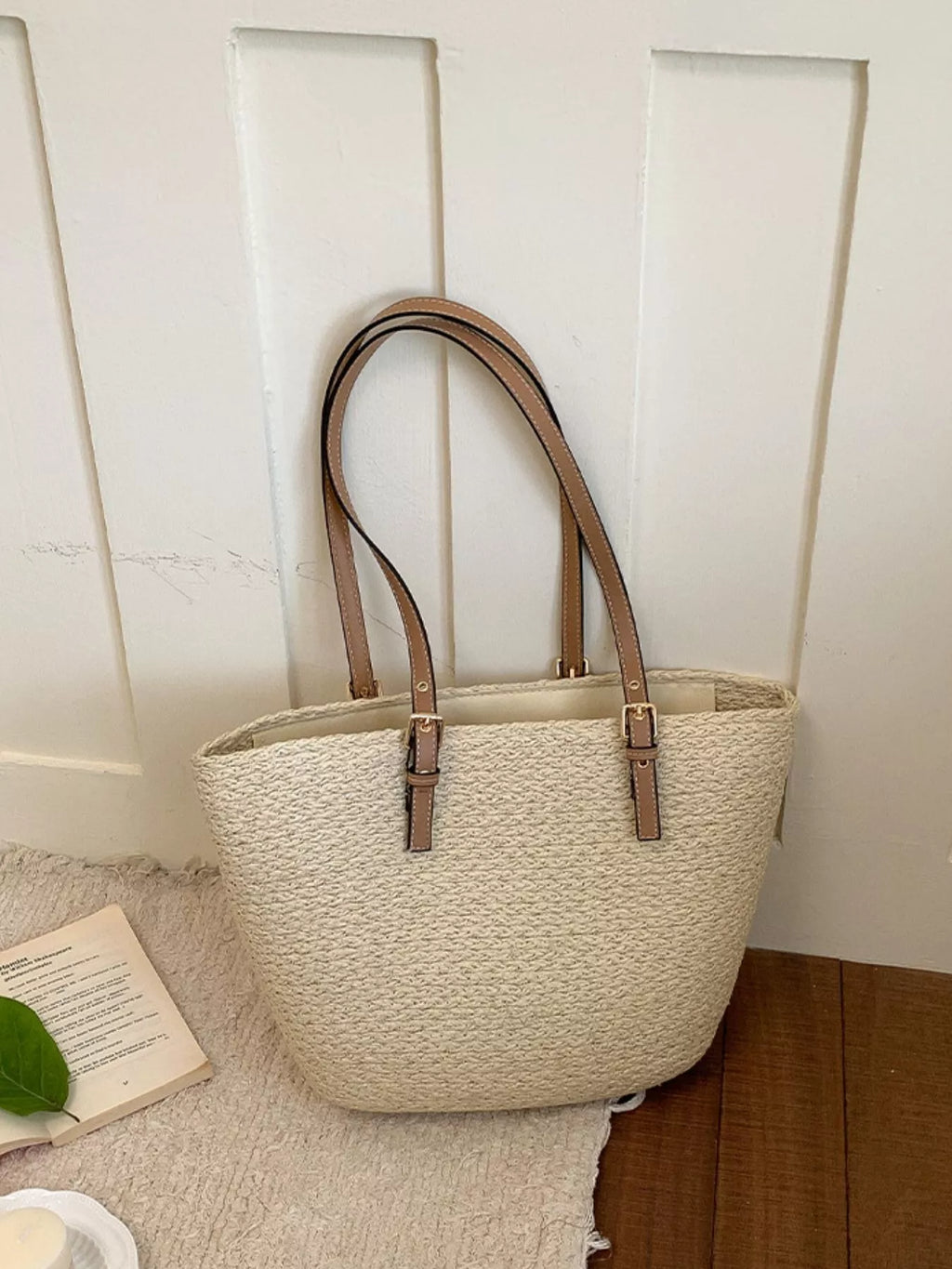 Straw Woven Tote Shoulder Bag