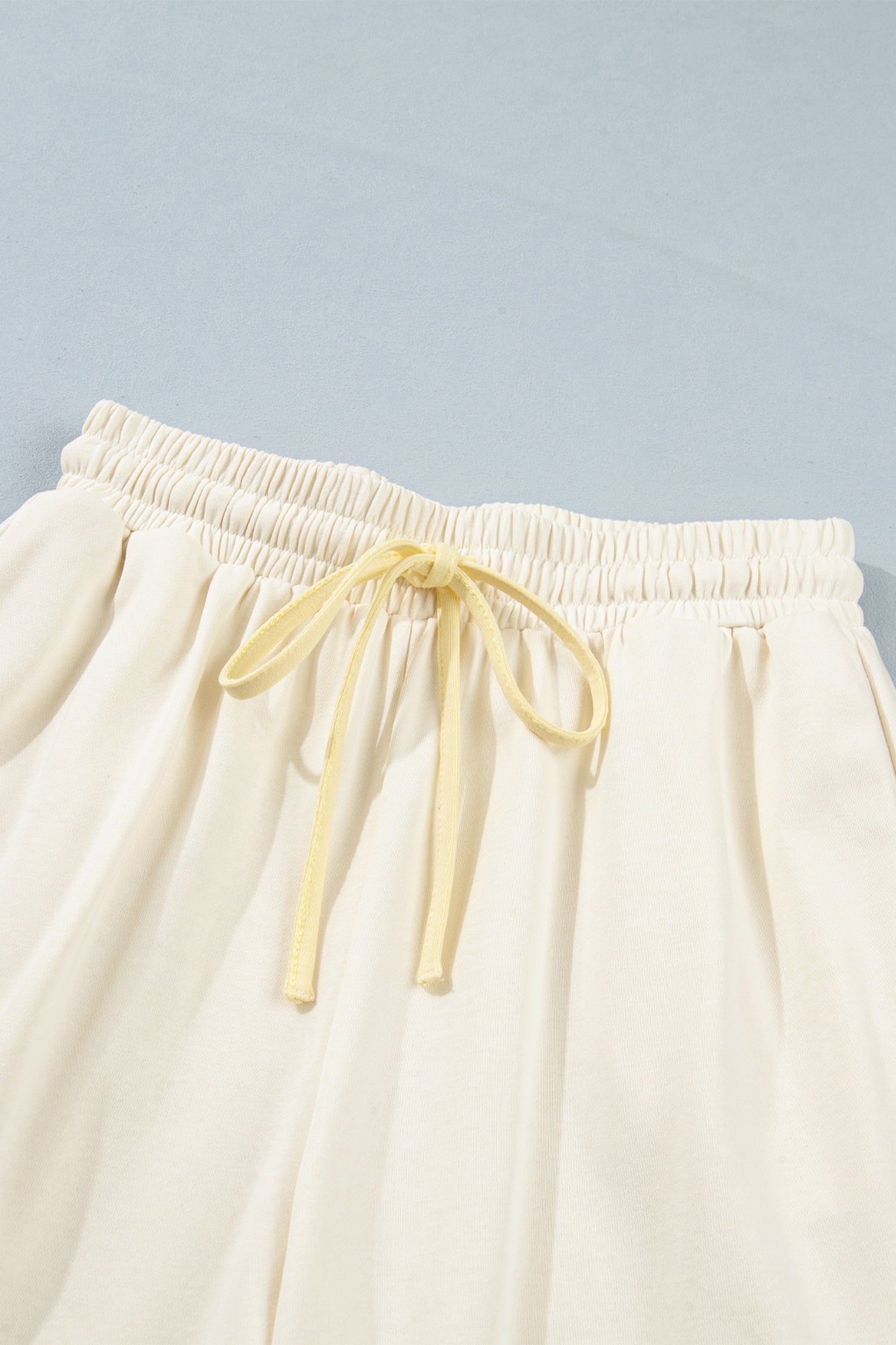 White Summer Color-Blocked Star Patchwork Pants