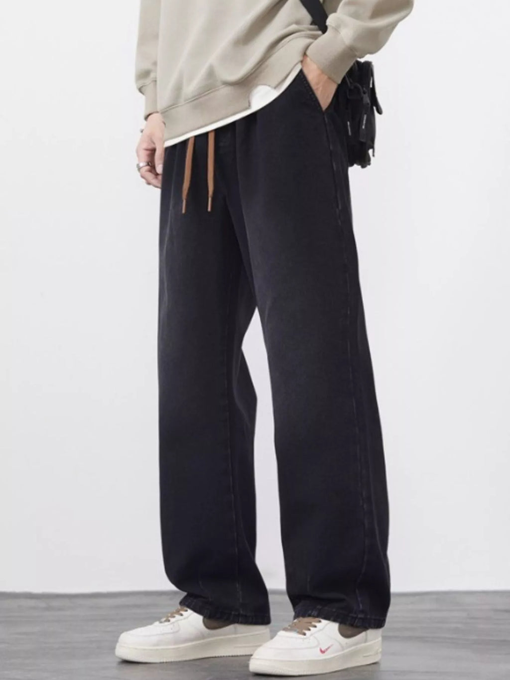 Men's Plus Size Wide Leg Jeans