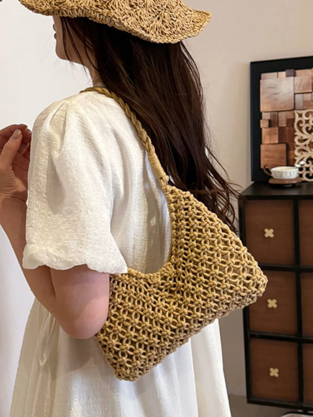 Woven Shoulder Bag