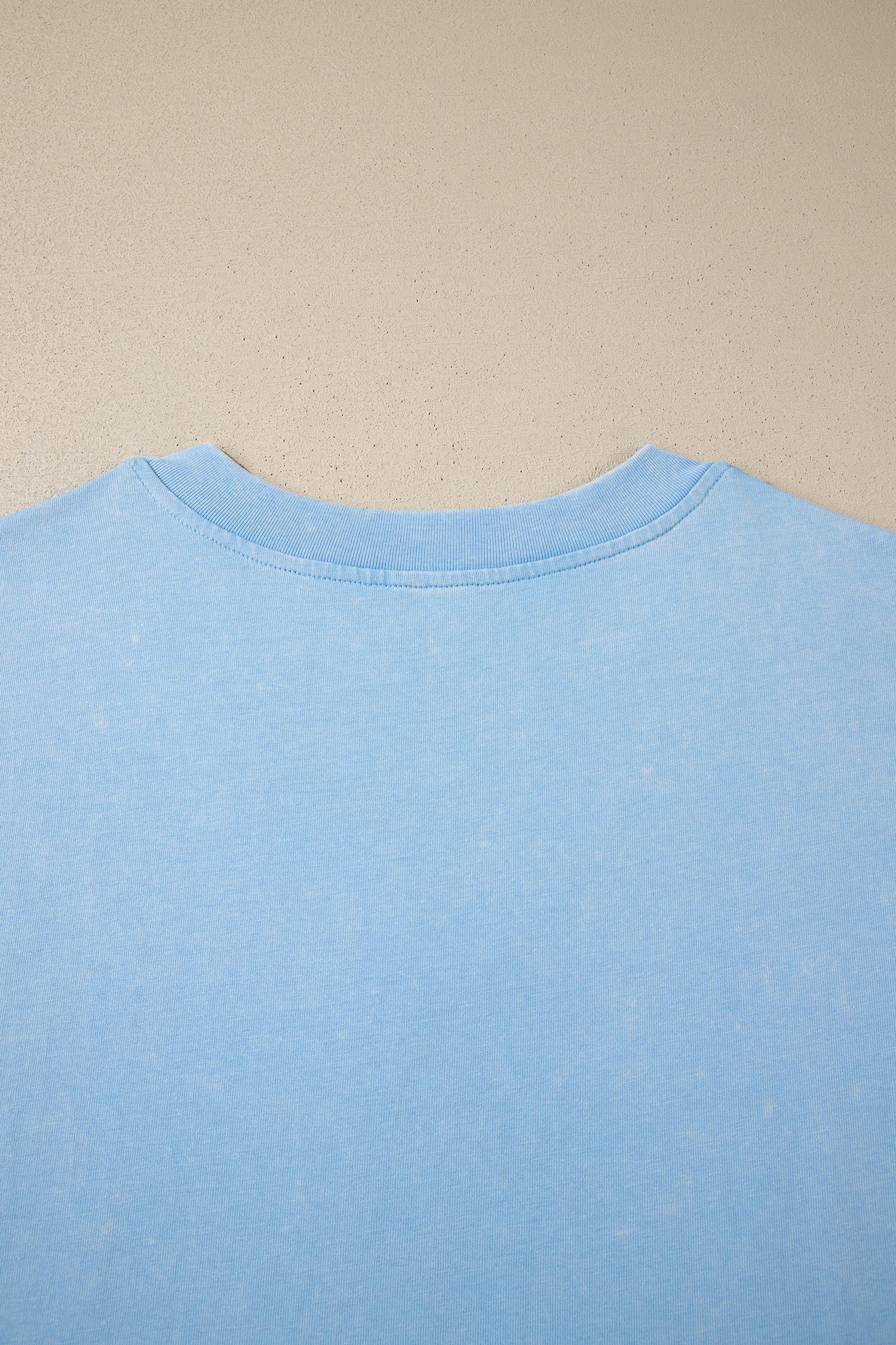 Beau Blue Mineral Wash V Neck Tee Matching Skort Set