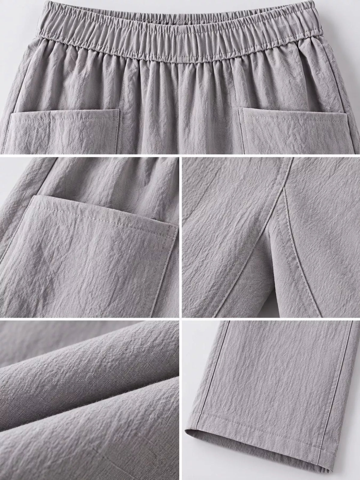 Full Size High-Waisted Elastic Loose Harem Pants Plus Size