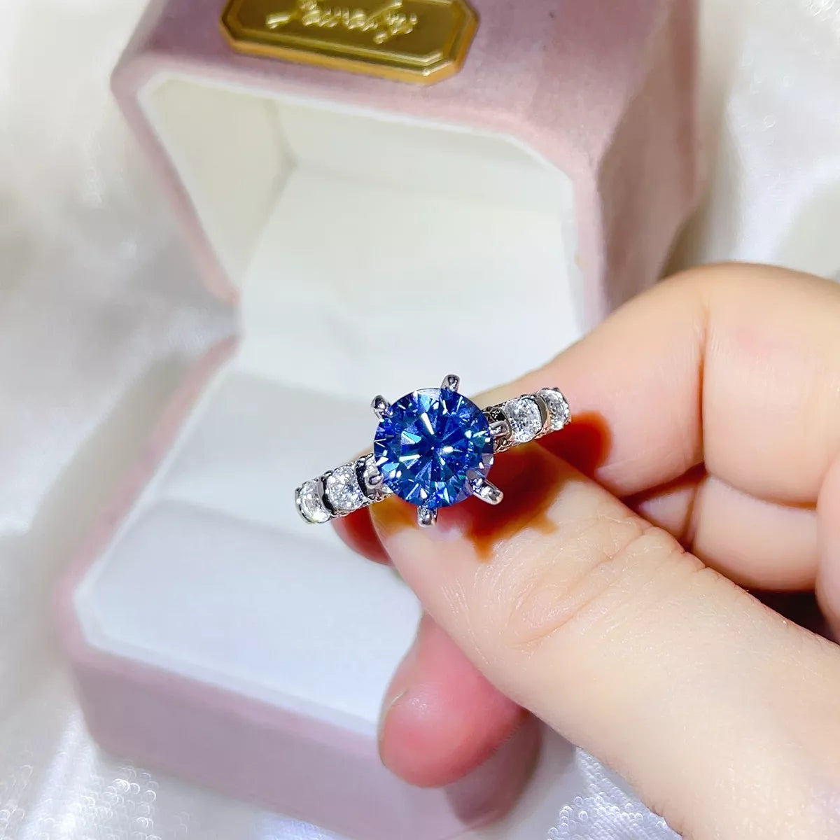 3 Carat 925 Sterling Silver Moissanite Ring