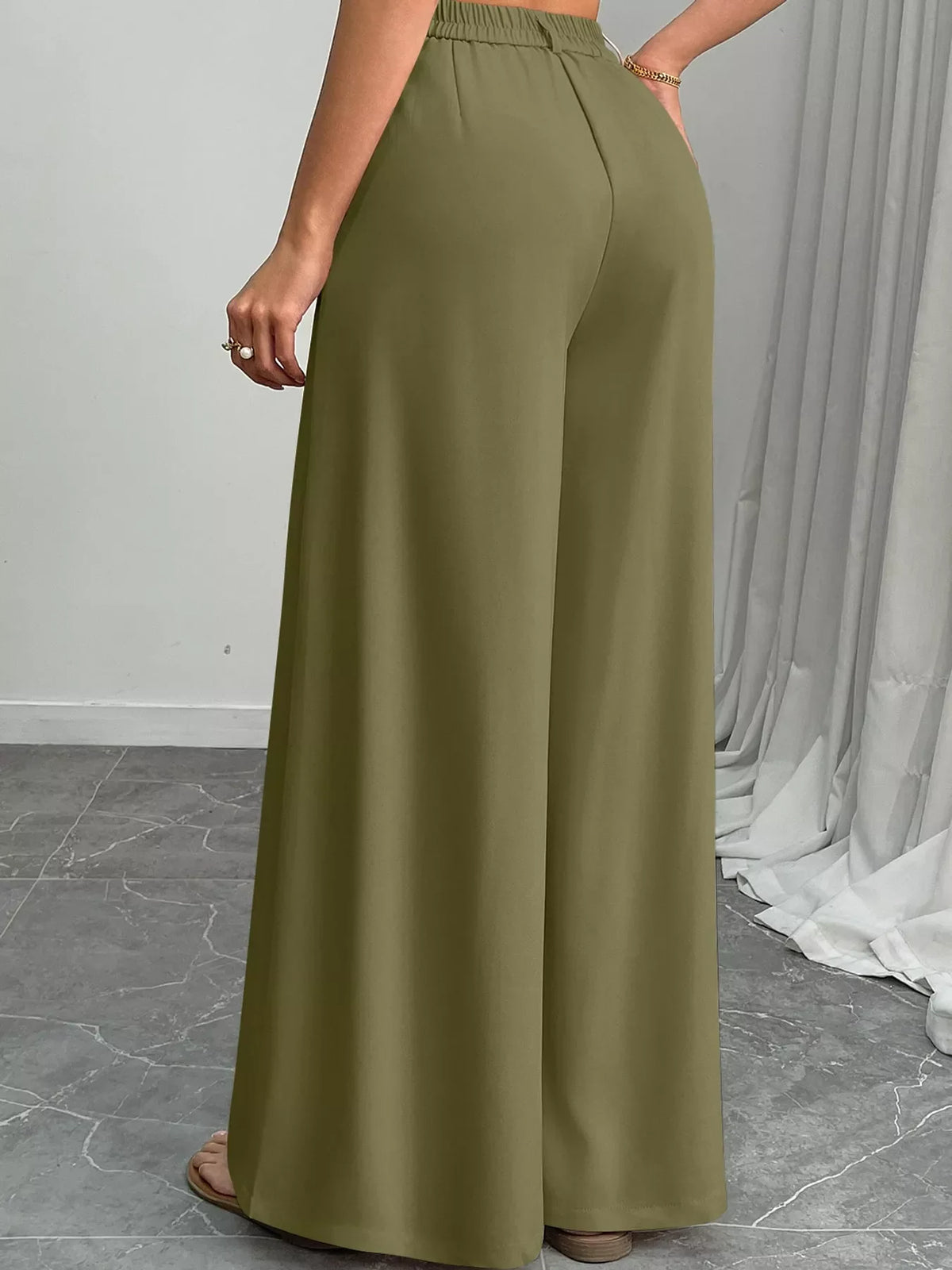 High-Waisted Wide-Leg Pants