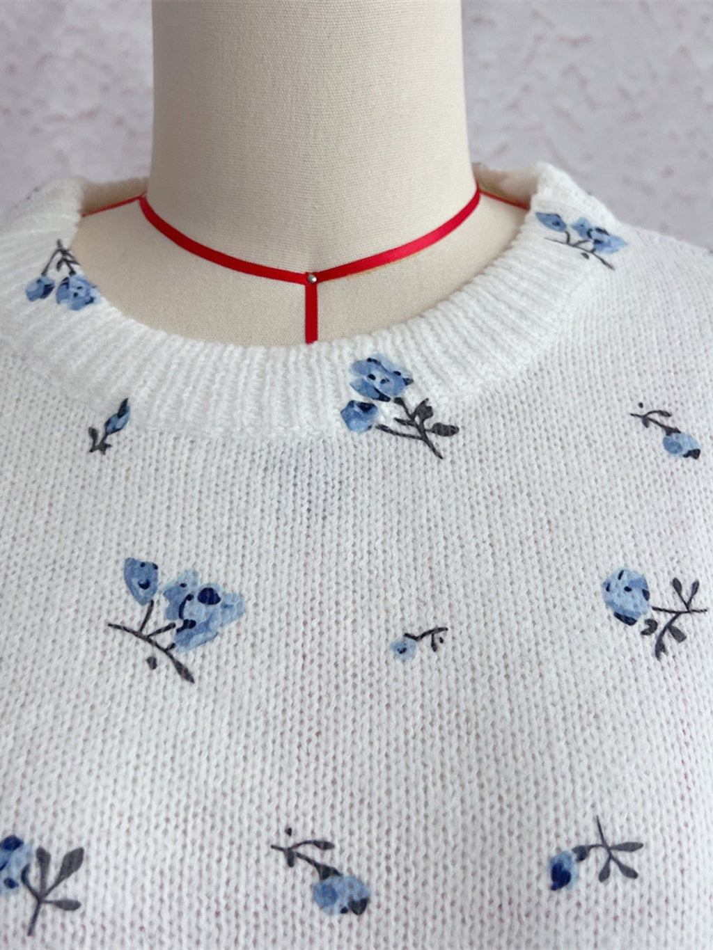 Floral Dropped Shoulder Oversized Sweater