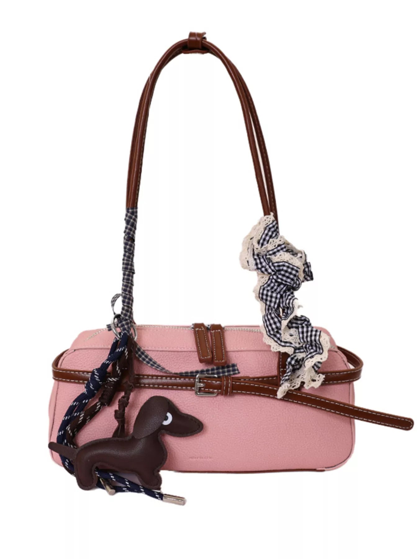 Decorative Buckle Shoulder Bag