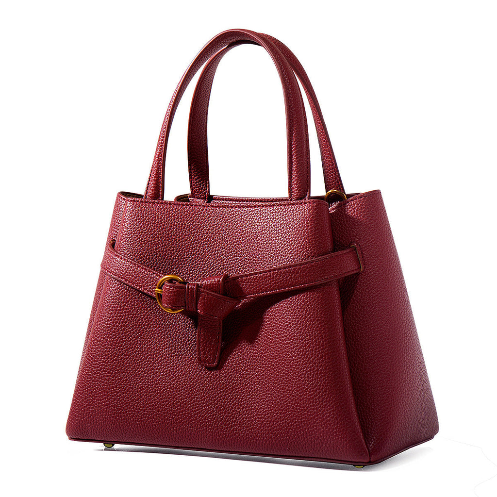 Leather Top Handle Handbag