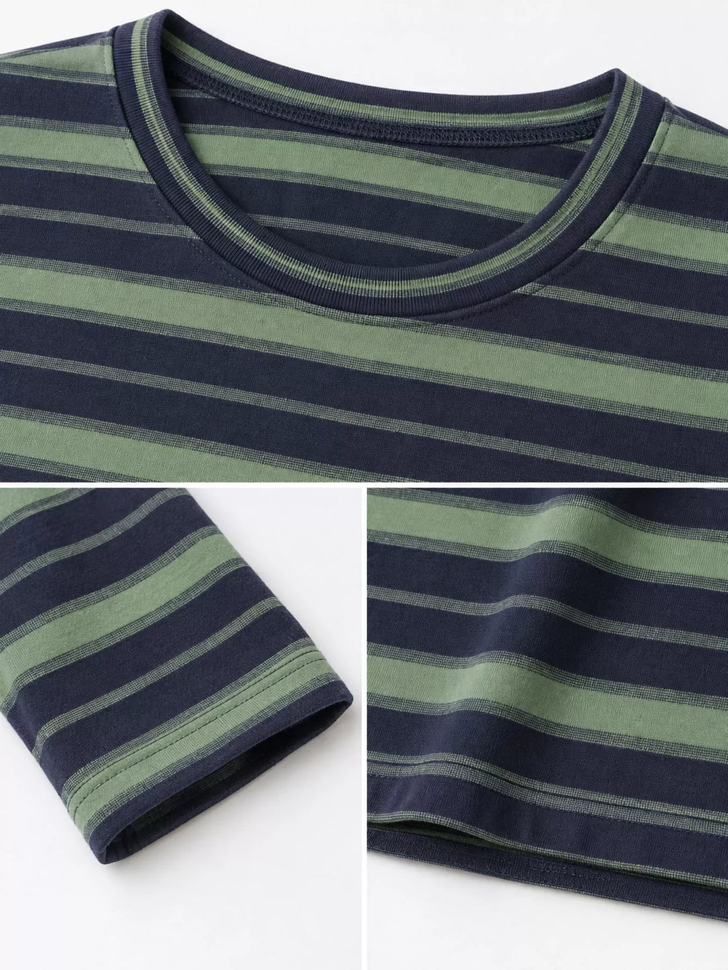 Oversized Striped Crew Neck T-Shirt