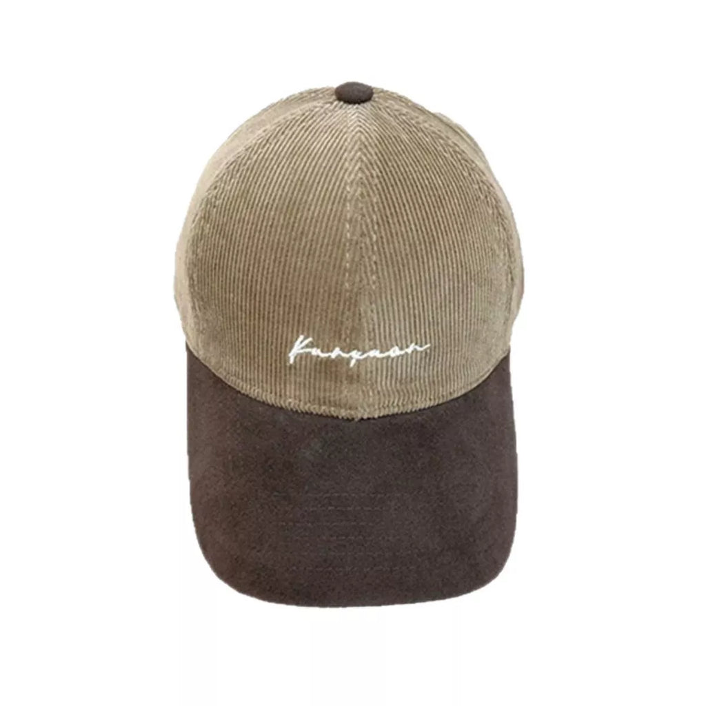 Embroidered Corduroy Baseball Cap