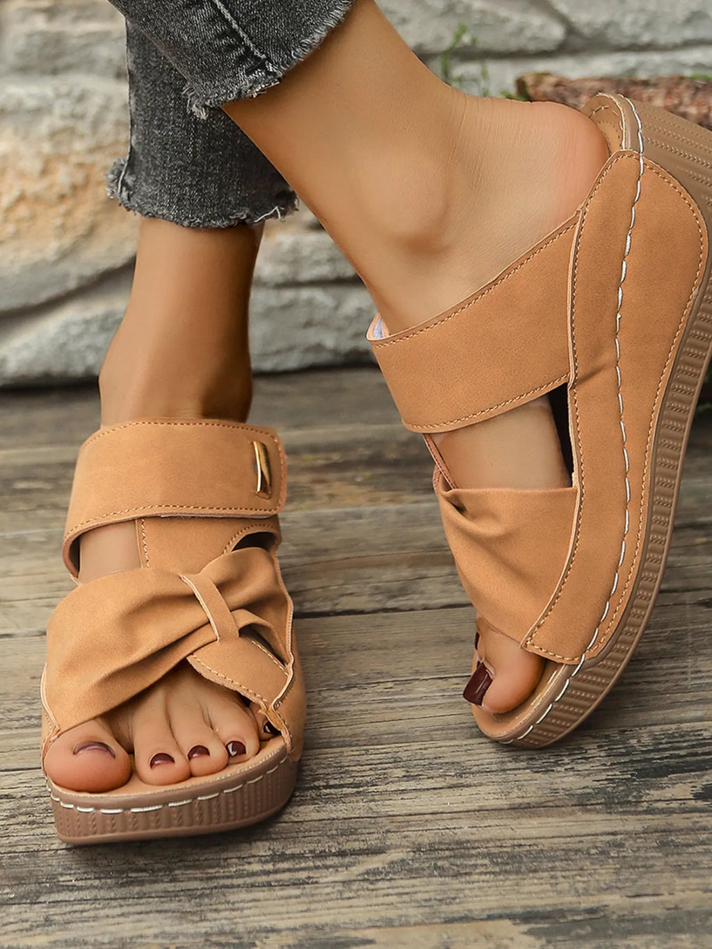 Open Toe Wedge Sandals