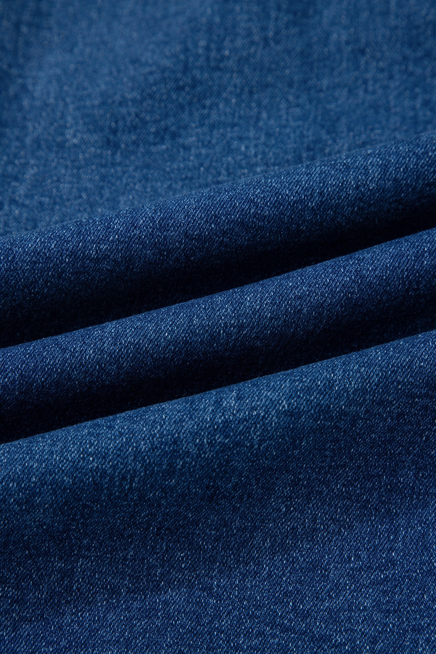 Solid Denim Seam Detail High Waist Jeans