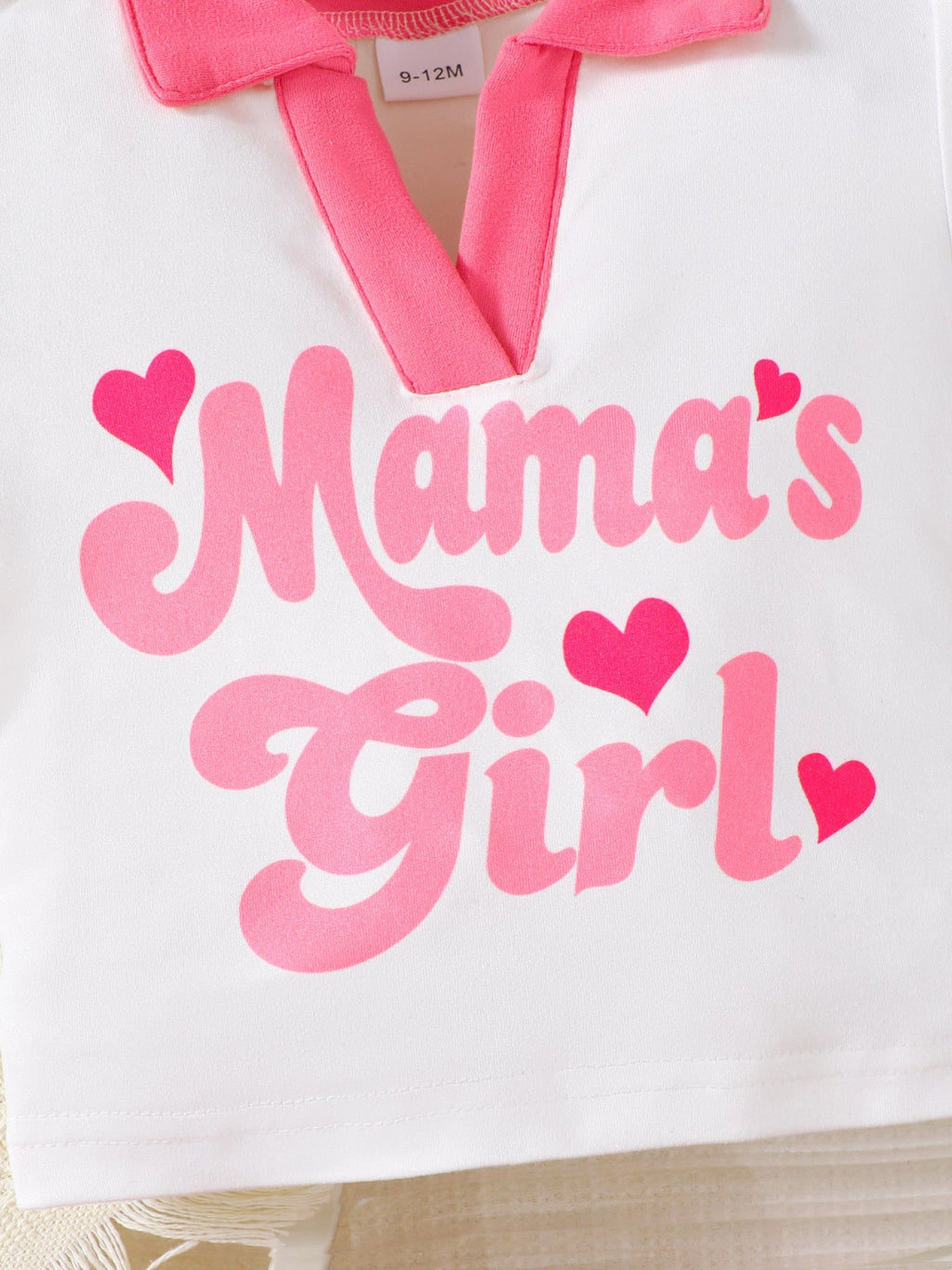 Children's Mama's Girl Short Sleeve Top and Ruffle Skirt Set