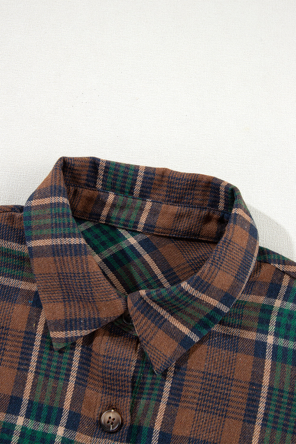 Plaid Button-Up Chest Pocket Shacket