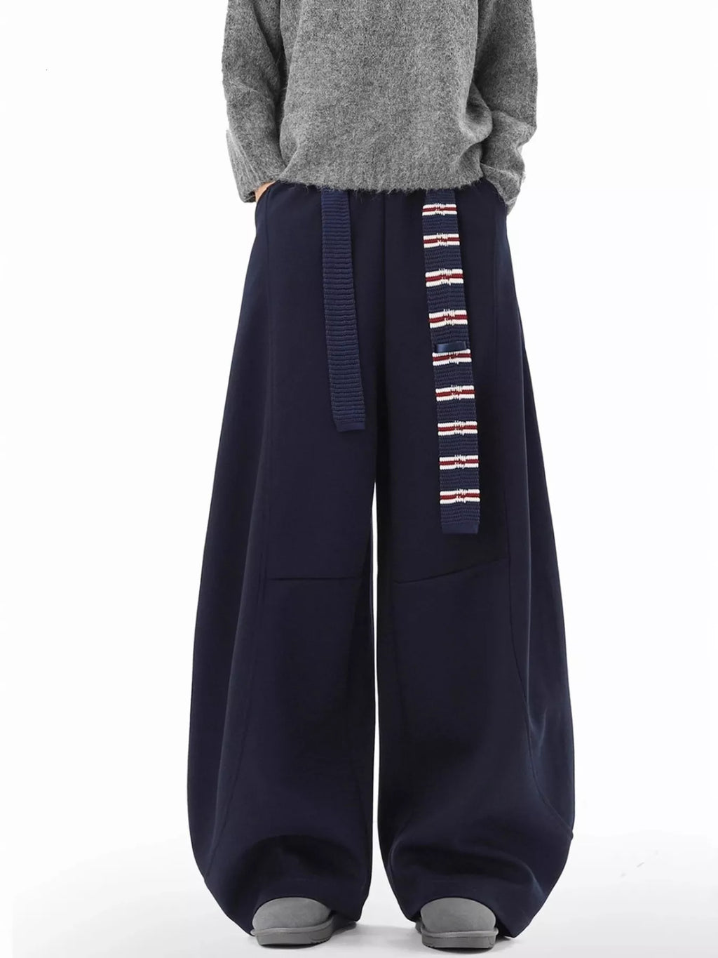 Men's Plus Size Wide Leg Sweatpants