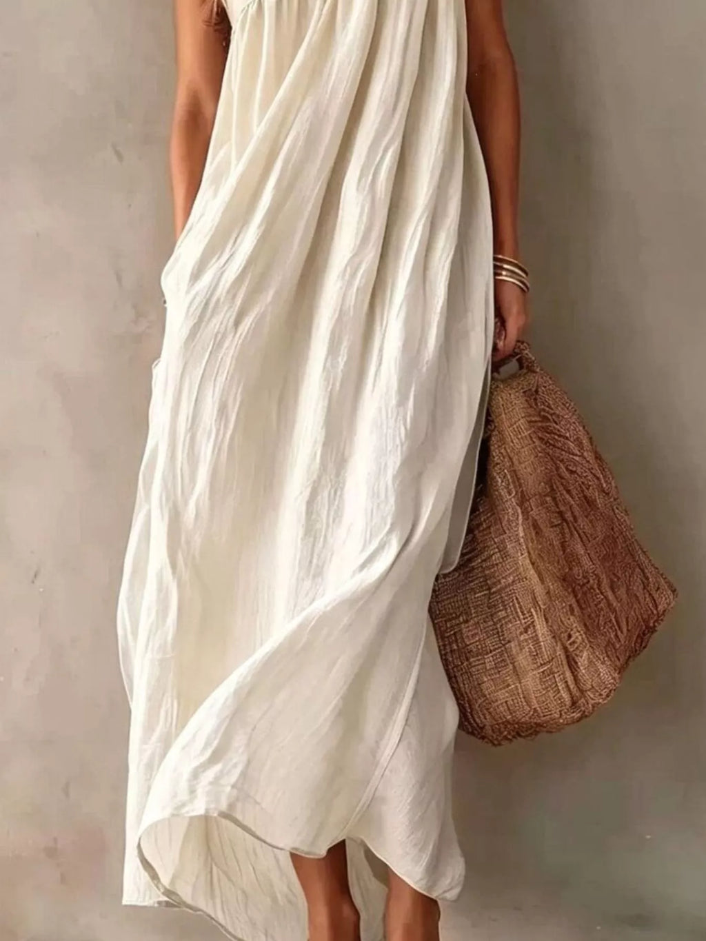 Full Size One-Shoulder Maxi Dress Plus Size