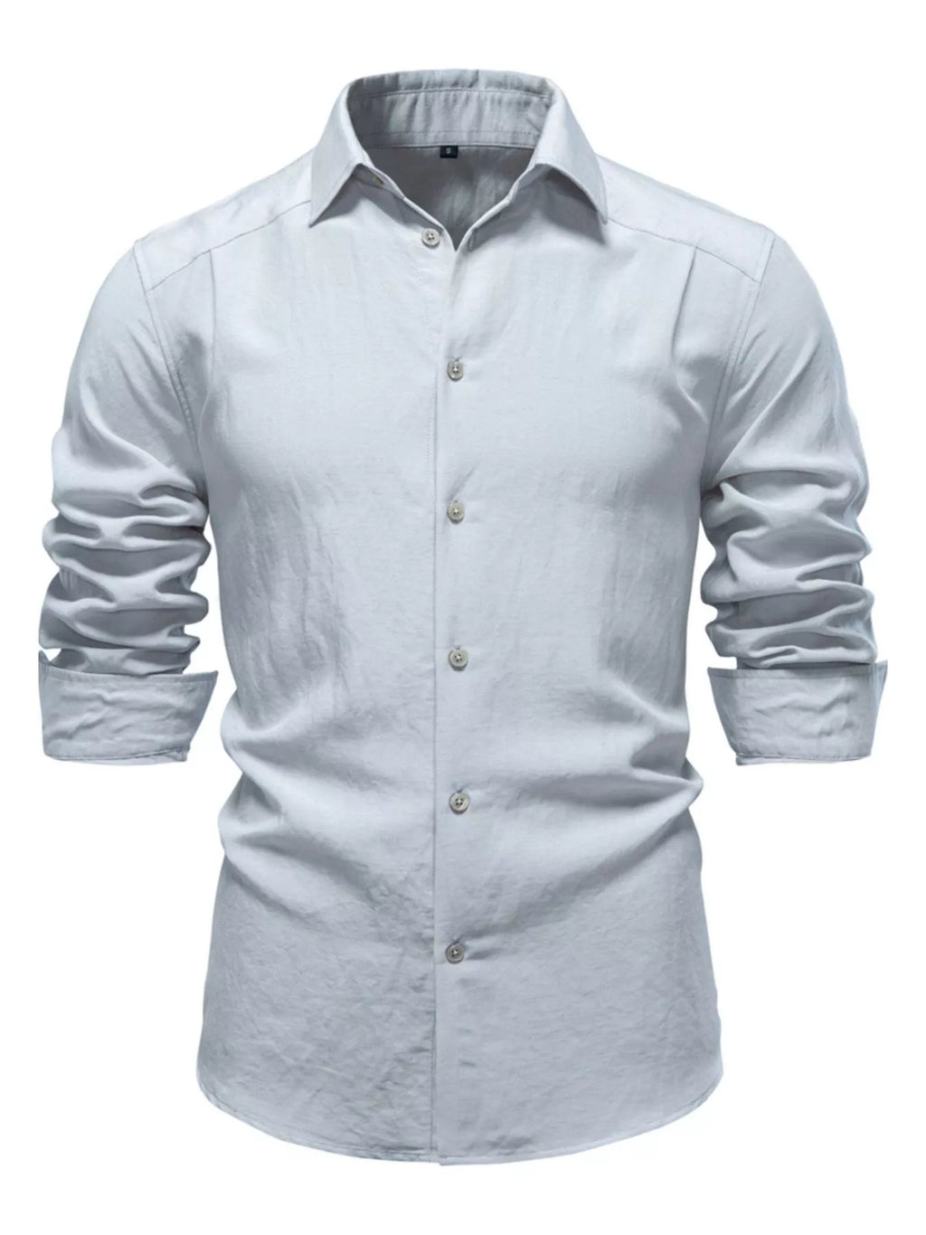Men's Casual Button Up Long Sleeve Shirt