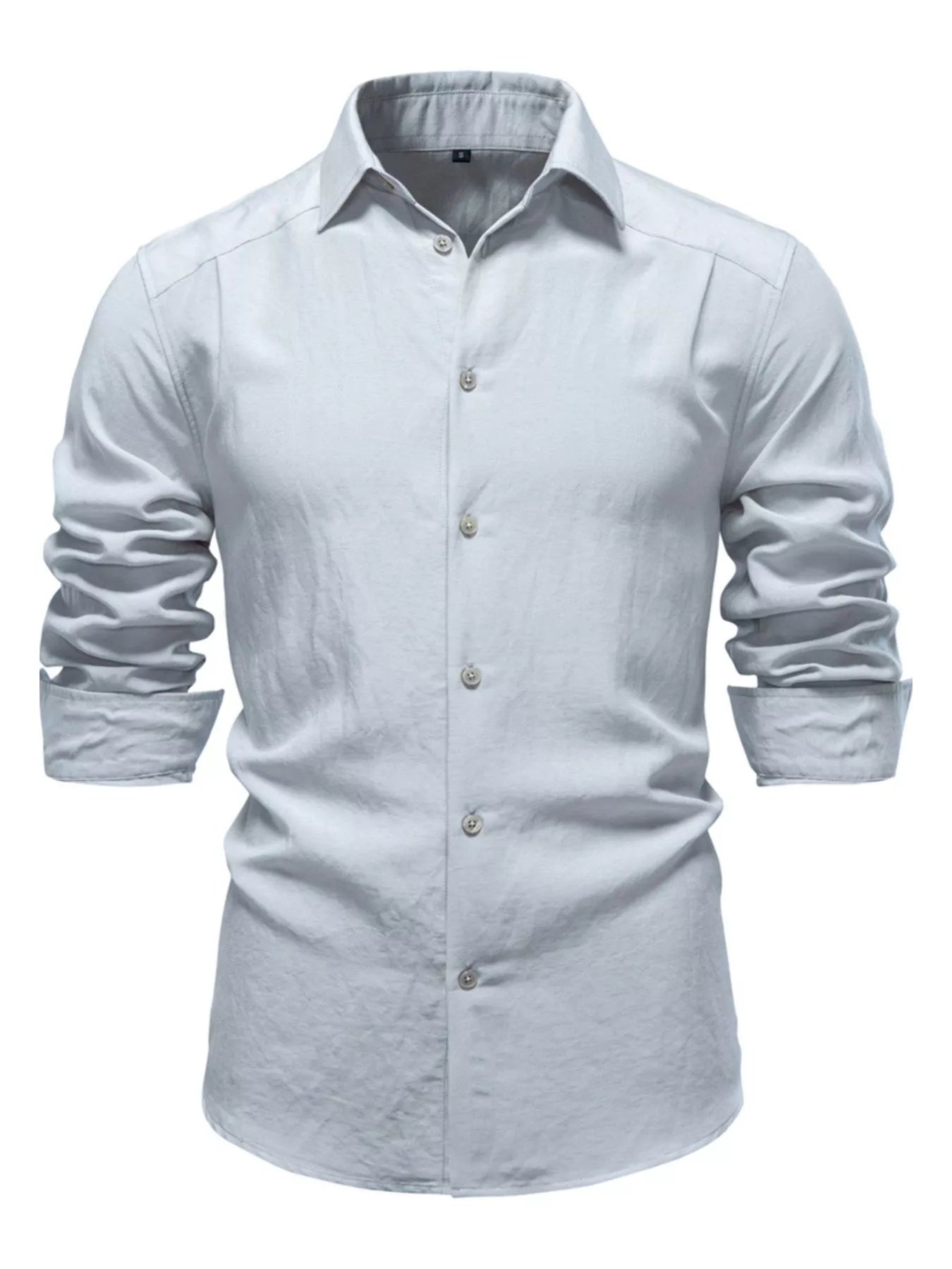 Men's Casual Button Up Long Sleeve Shirt