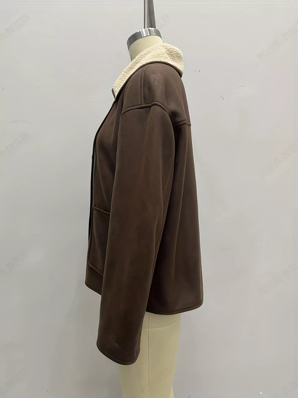 Sherpa Lined Button Down Outerwear