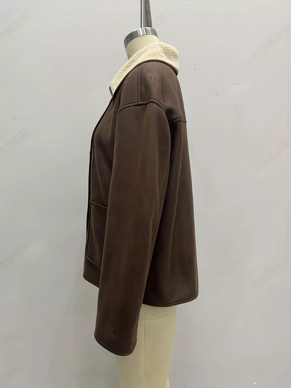 Sherpa Lined Button Down Outerwear
