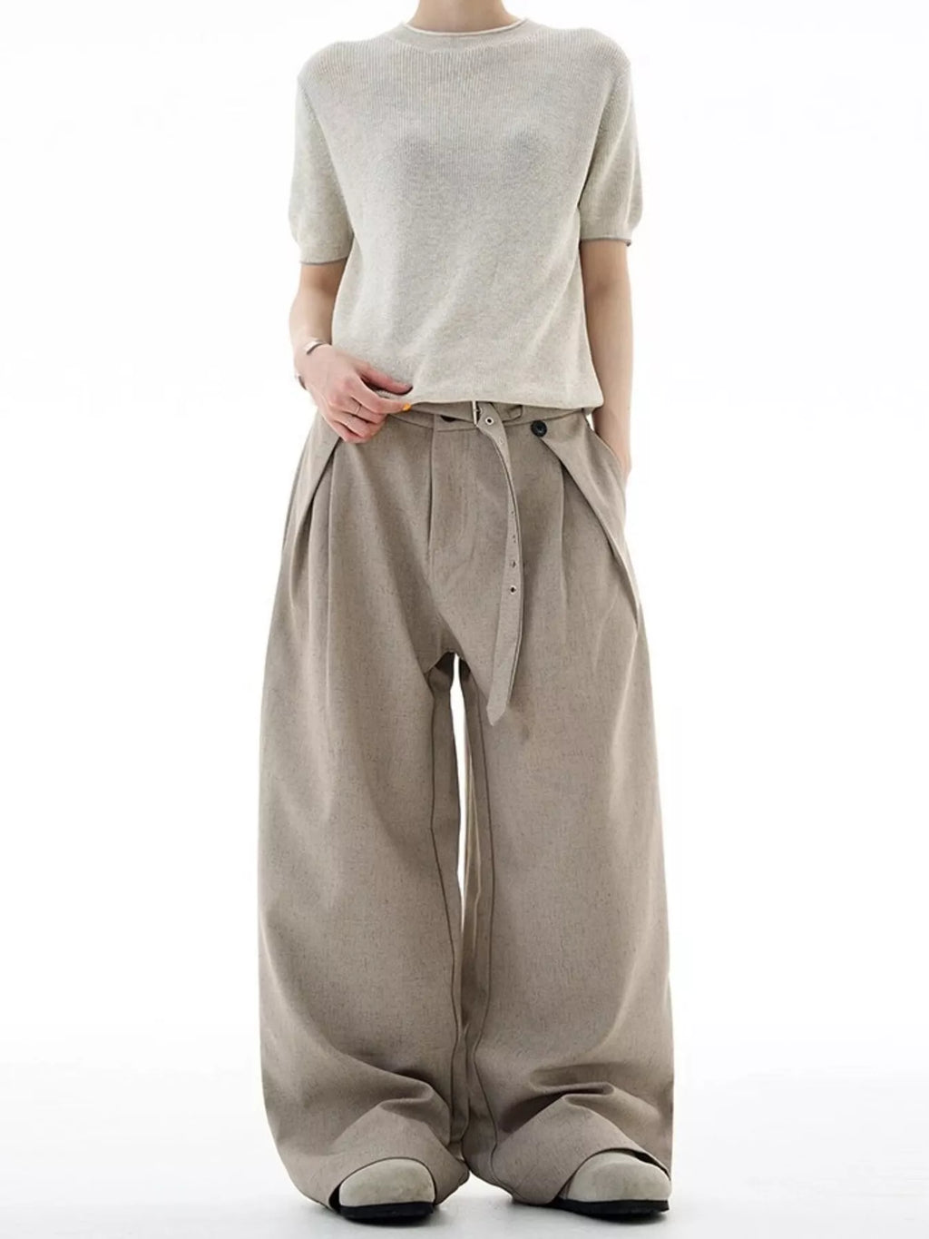 Men's Plus Size Wide Leg Pants
