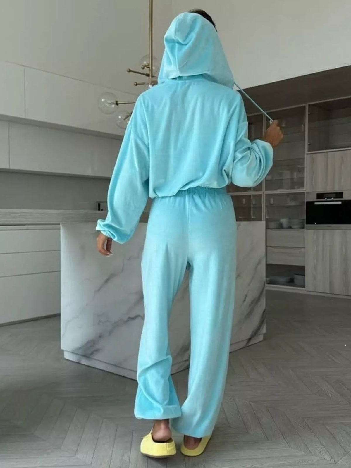 Zip-Up Hoodie and Joggers Set