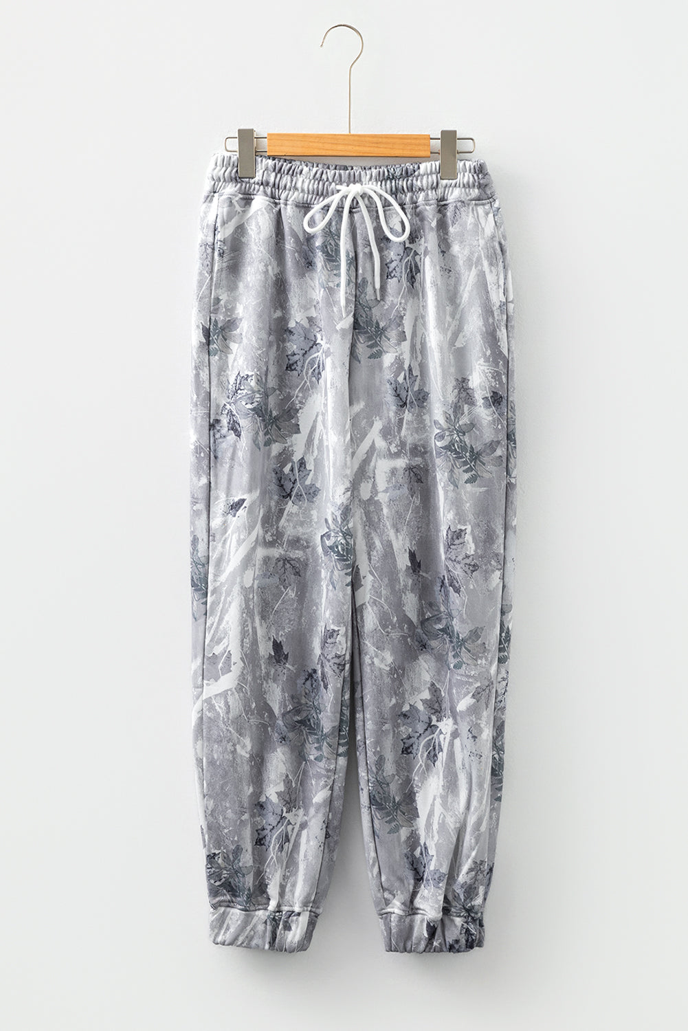 Camo Drawstring Elastic Waist Jogger Pants