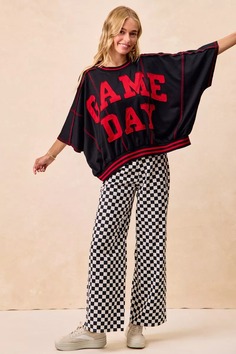 Gameday Checkered Print Pants