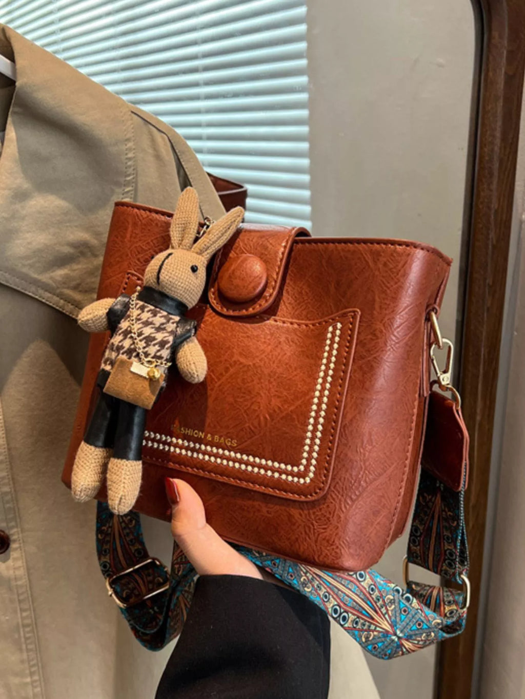 PU Leather Crossbody Bag