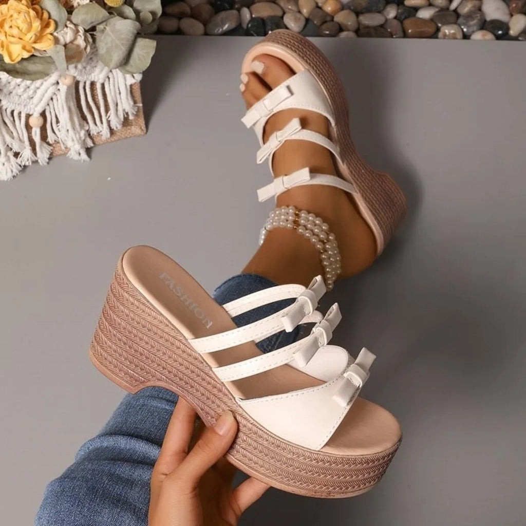 Strappy Platform Wedge Sandals